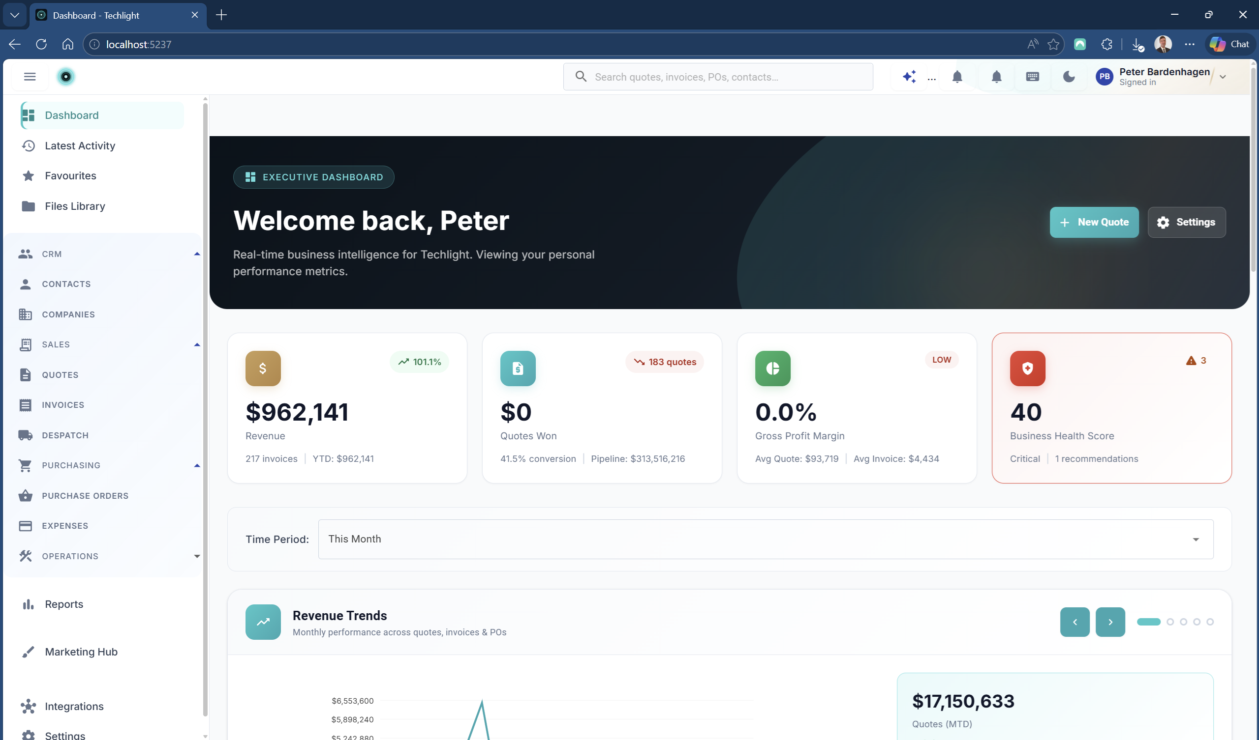 Dashboard