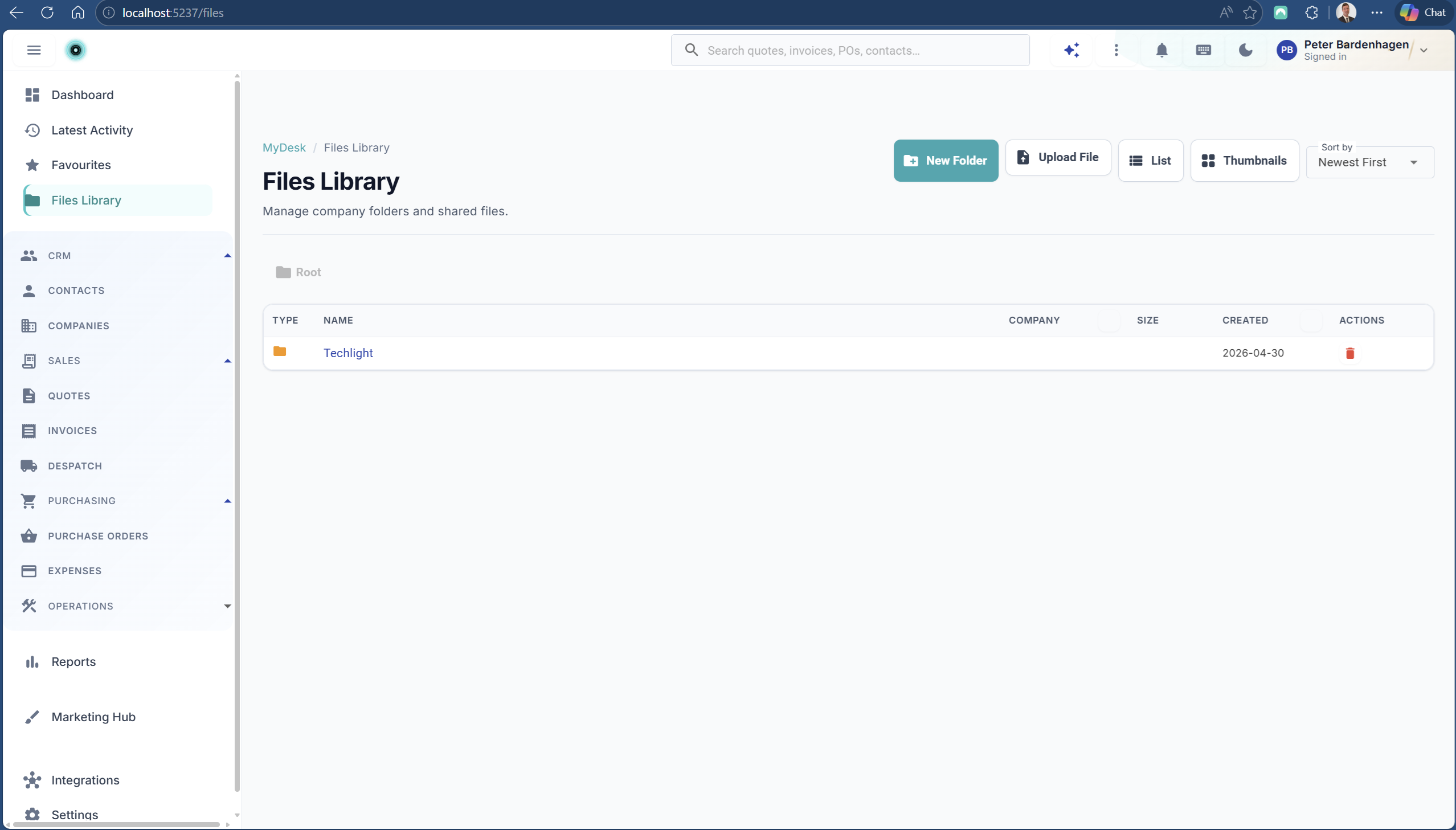 Files & Library